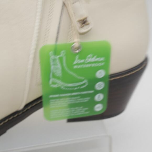 New Sam Edelman Women's 9 Pryce Modern Ivory Bootie Boots Cream Off White NO BOX - Picture 2 of 10